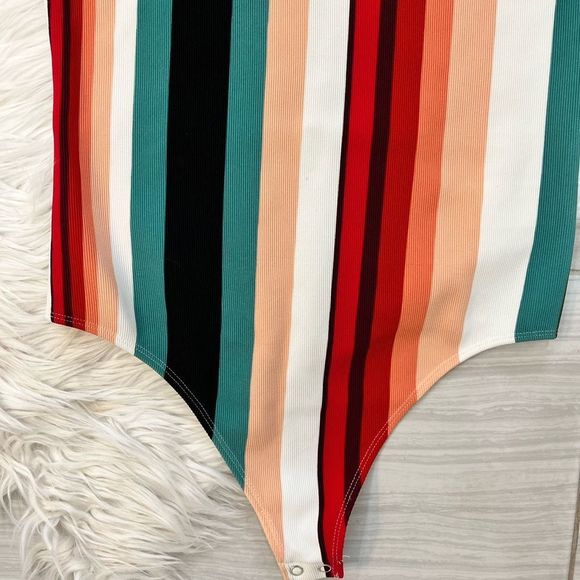 Striped Multicolor Bodysuit - Picture 4 of 8